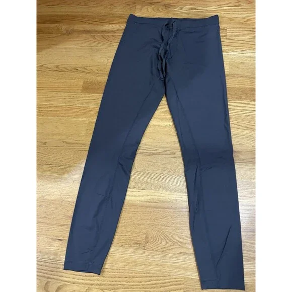 Alo Women's Gray Drawstring Waist Leggings Pants X-Large XL - Picture 1 of 10